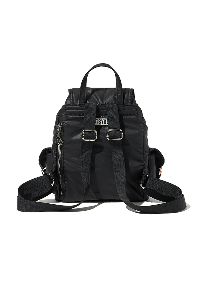 LOTSYOU Nostalgia Chubby Shearling Backpack Black