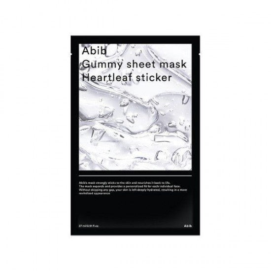 Abib Gummy Sheet Mask Heartleaf Sticker 香口膠魚腥草面膜