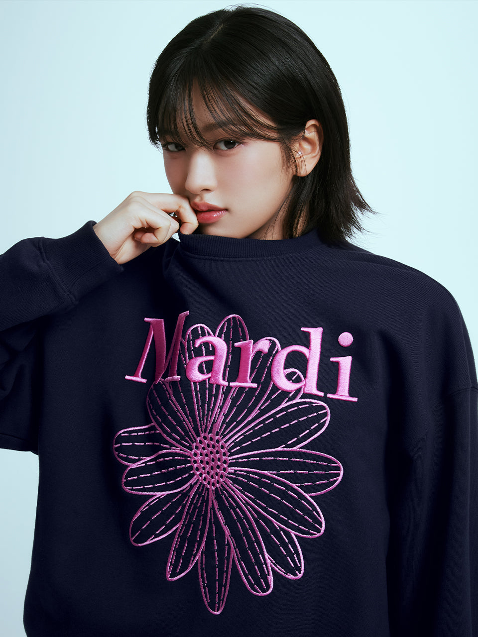 Mardi Mercredi Flowermardi Sweatshirt Needlework