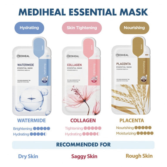 Mediheal Teatree Essential Mask 3X茶樹鎮靜精華面膜｜紓緩泛紅