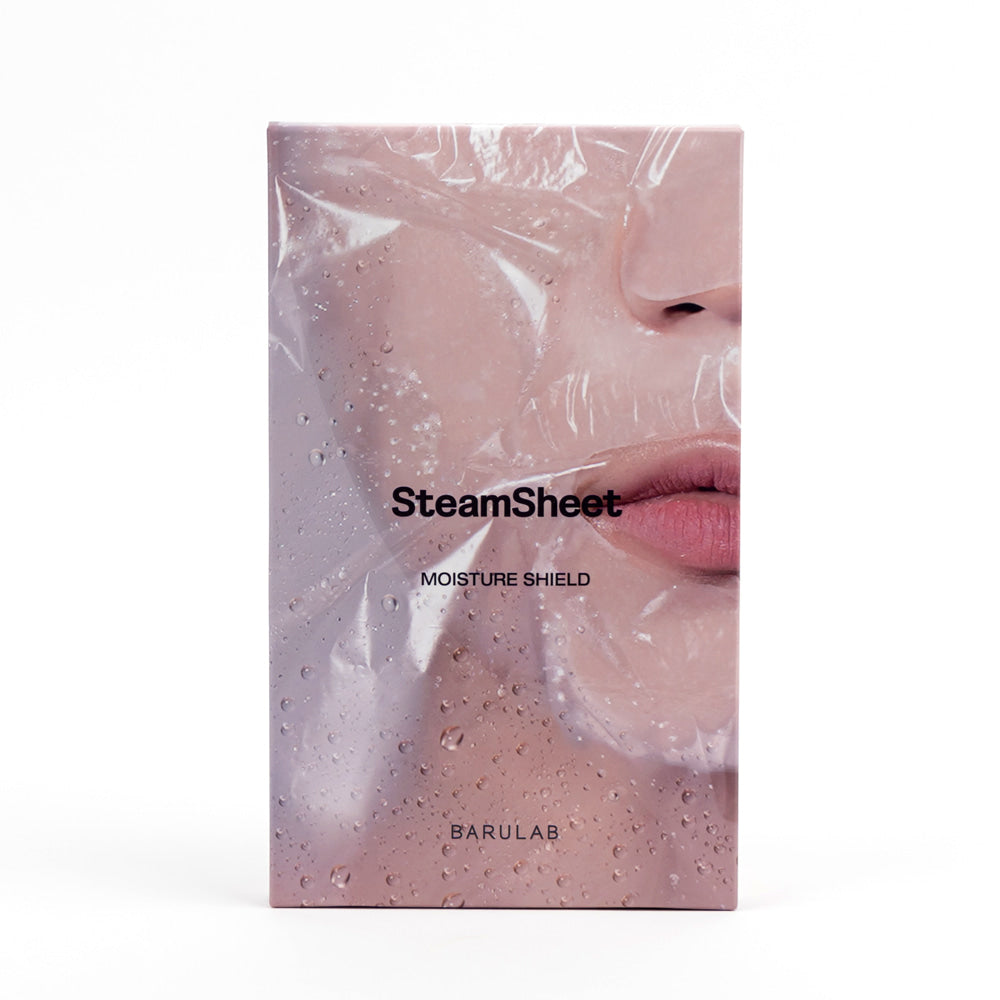 BARULAB Steam Sheet Moisture Shield Oil Lock Facial Mask 蒸汽精油保濕面膜 5片