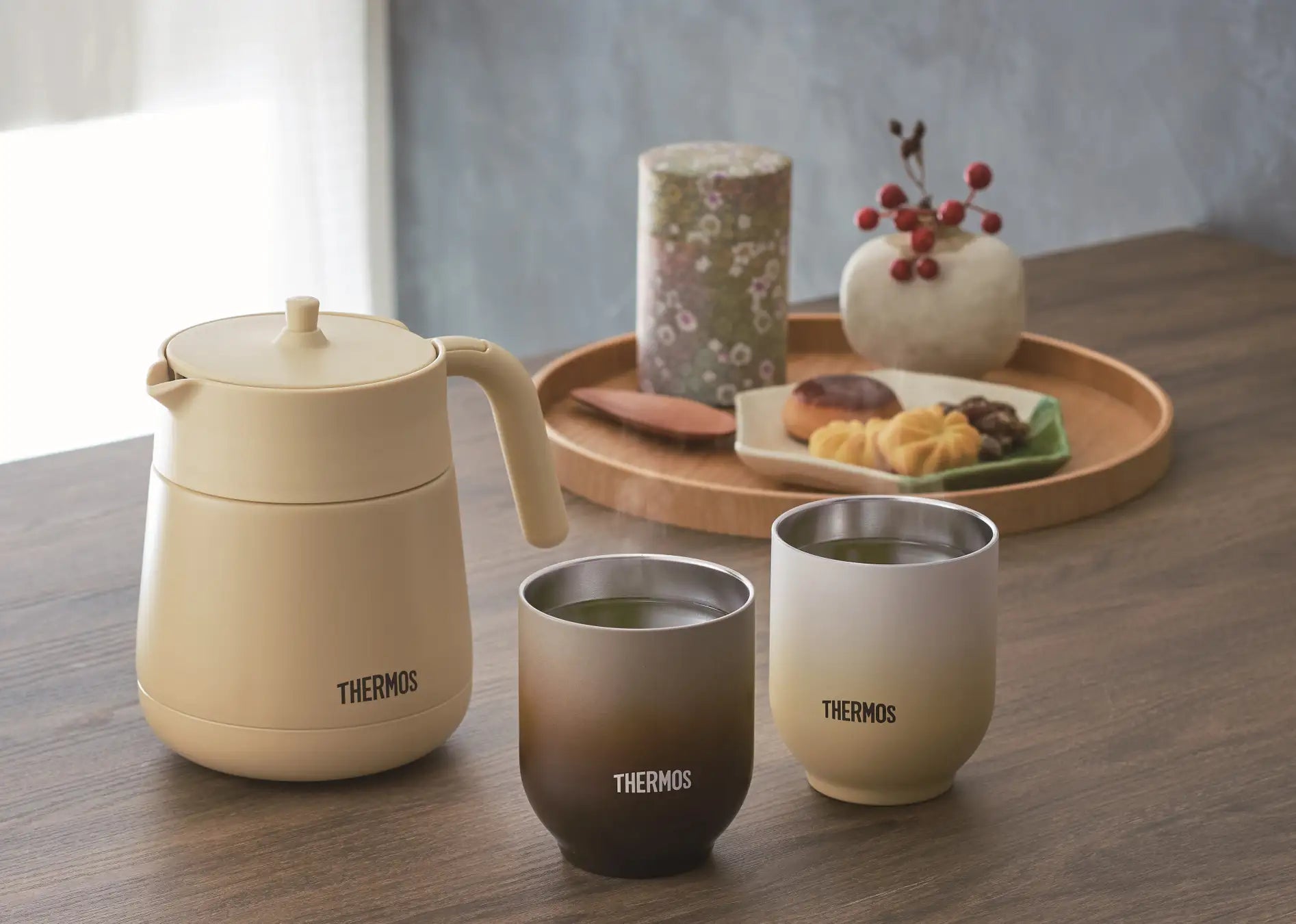 日本Thermos 真空保溫茶壺