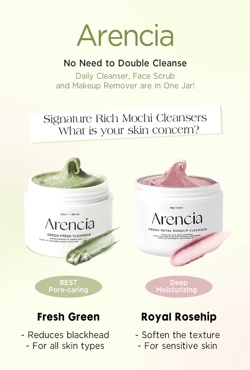 Arencia Fresh Green Cleanser 年糕潔面乳120g