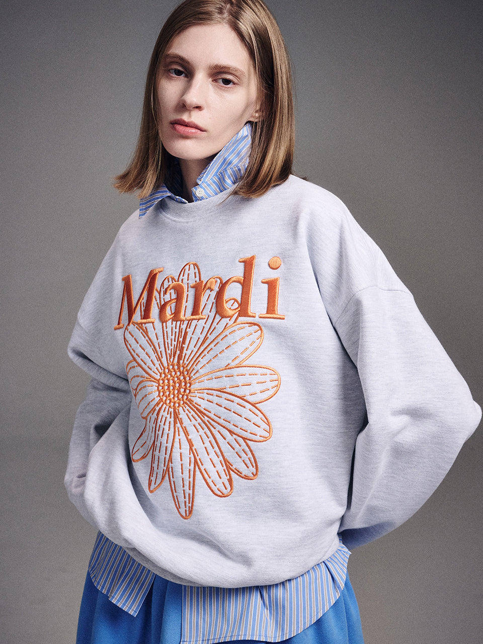 Mardi Mercredi Flowermardi Sweatshirt Needlework