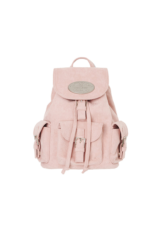 LOTSYOU Nostalgia Chubby Backpack Pink