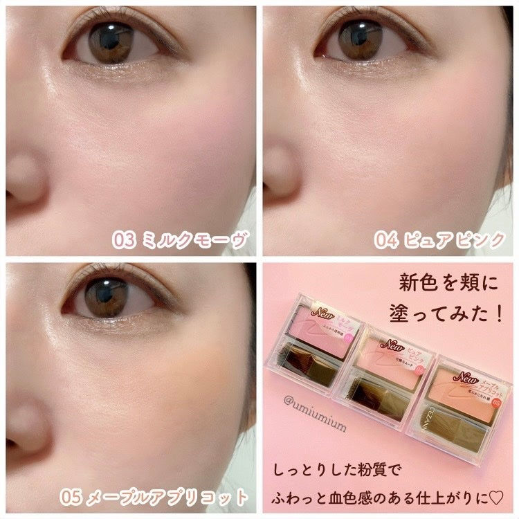 CEZANNE Moist Texture Cheek Blush 自然水潤感胭脂盤