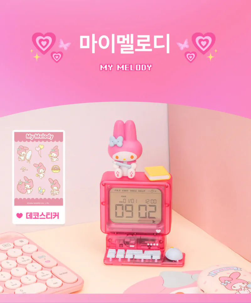 最新SANRIO Retro Computer Clock擺設造型時鐘