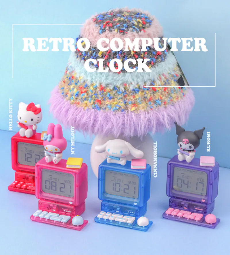 最新SANRIO Retro Computer Clock擺設造型時鐘