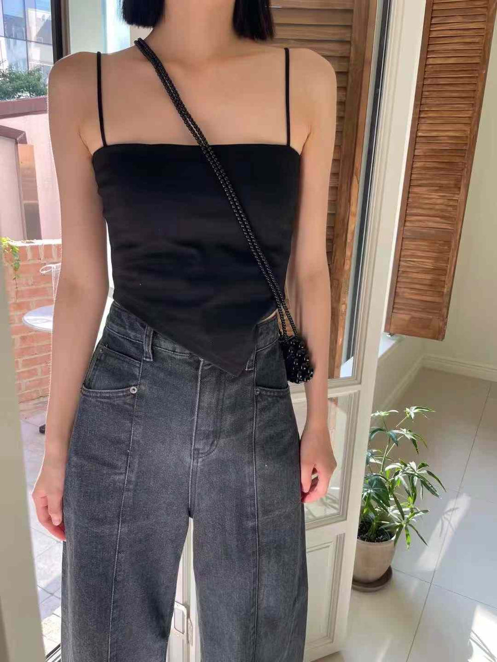 V cut Bra Top