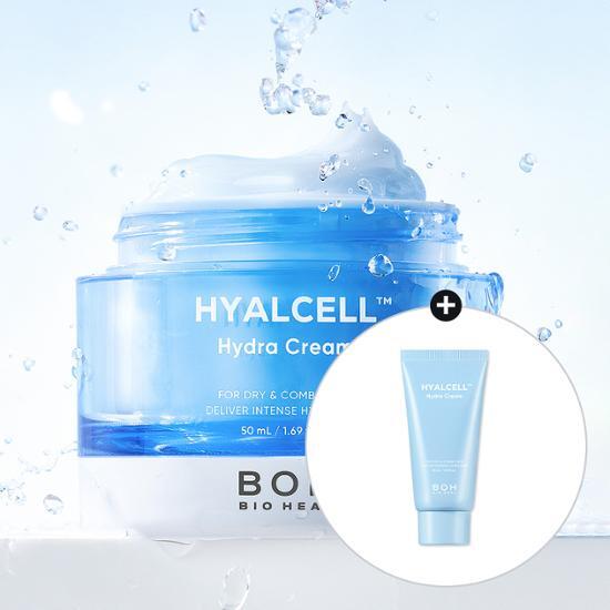 BioHeal Boh Hyalcell Hydra Cream 專利Hyalcell 高效第3代納米透明質酸保濕凝膠面霜 50毫升｜20層深度補水