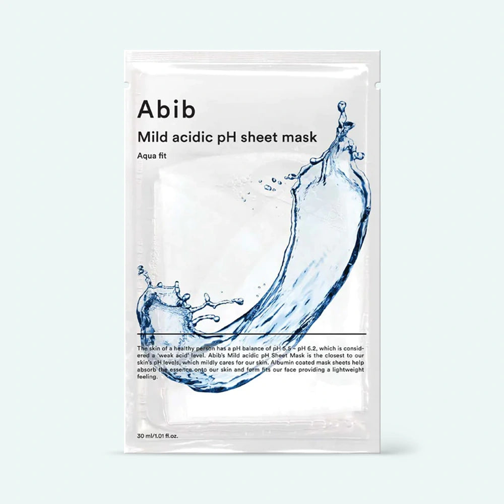 Abib Mild Acidic PH Sheet Mask Aqua Fit 弱酸性水解膠原補水保濕面膜