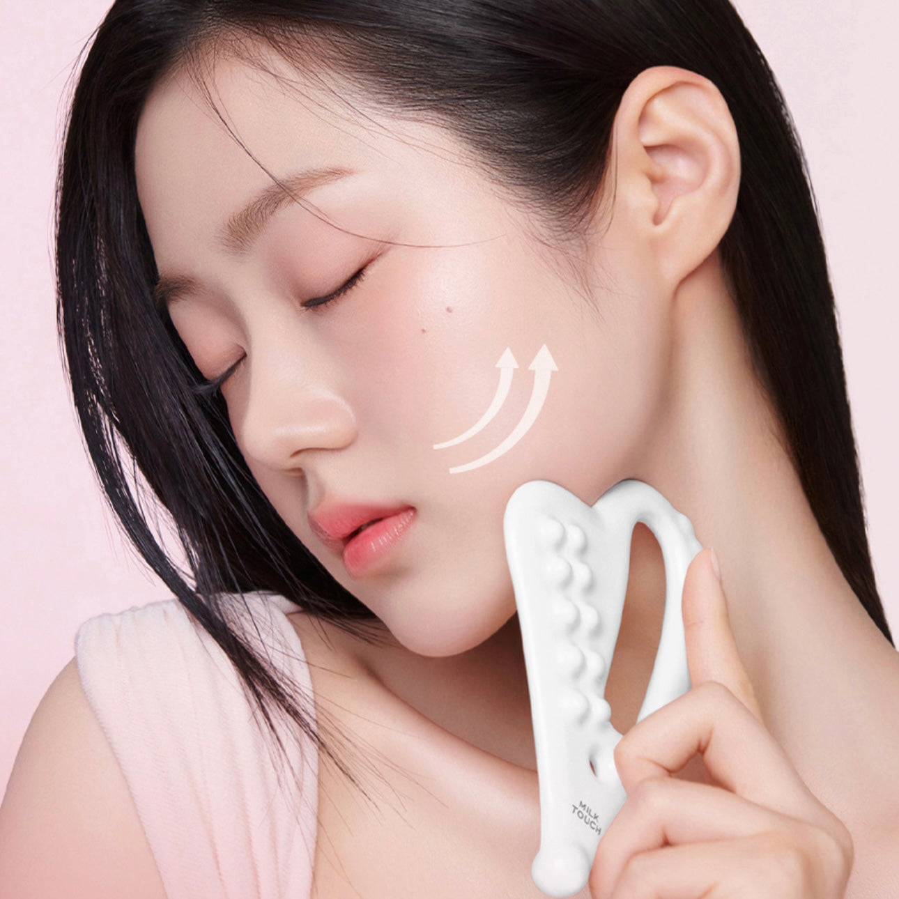 MilkTouch slim Face Ceramic Gua Sha手工陶瓷瘦面排毒刮痧神器 +身體刮痧板｜2分鐘瘦面