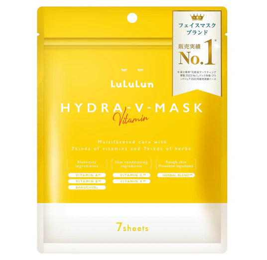 Lululun Japan Face Mask Hydra V Sheet Masks Rejuvenate &amp; Hydrate Skin