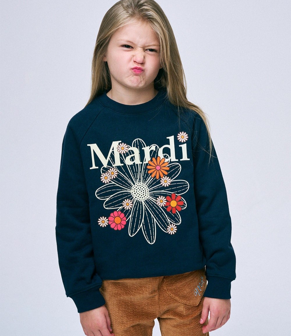 Mardi Mercredi Kids Flowermardi Blossom Sweatshirt