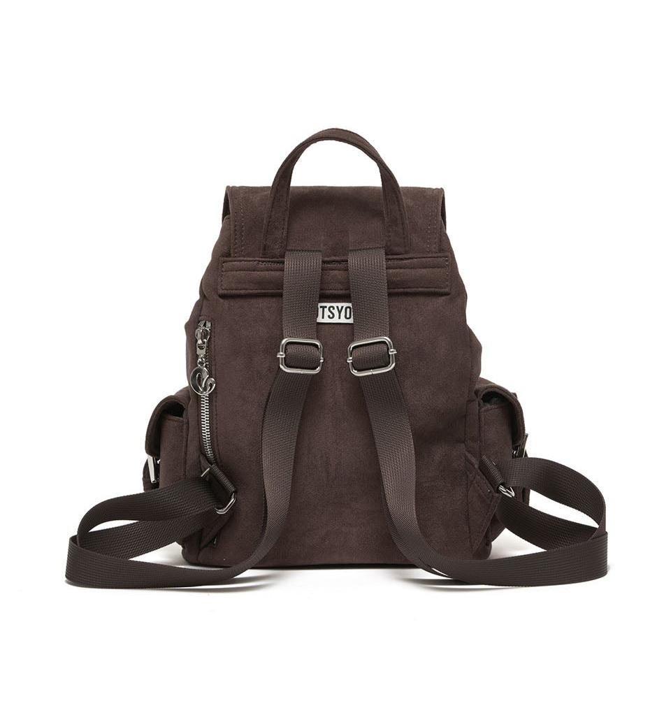 LOTSYOU Nostalgia Chubby Backpack Brown