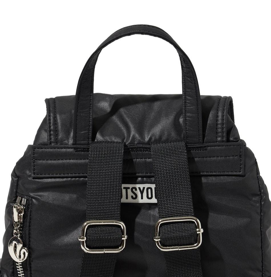 LOTSYOU Nostalgia Chubby Shearling Backpack Black