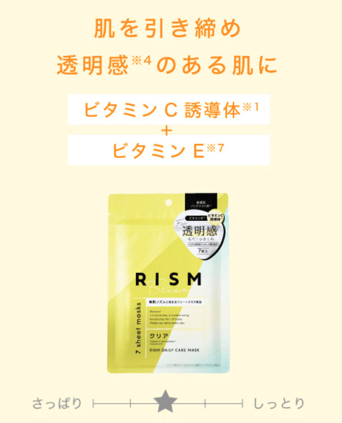 Rism Daily Care 維他命C面膜（7片裝）