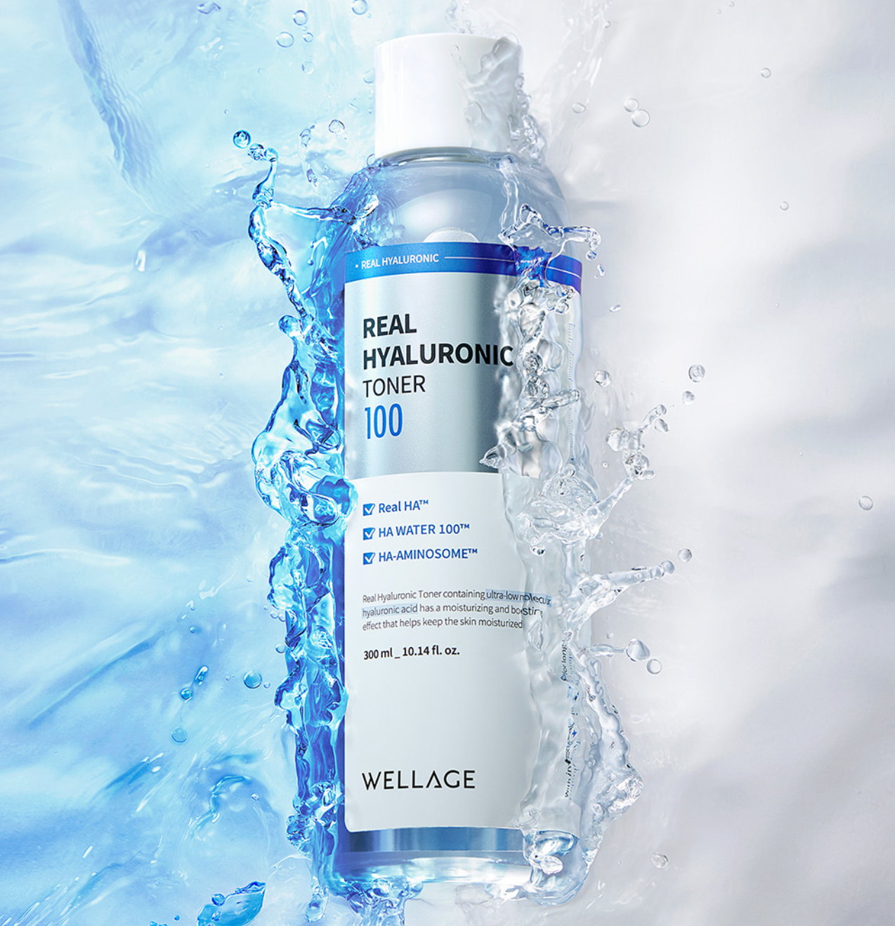 Wellage Real Hyaluronic Toner 100%純透明質酸保濕爽膚水