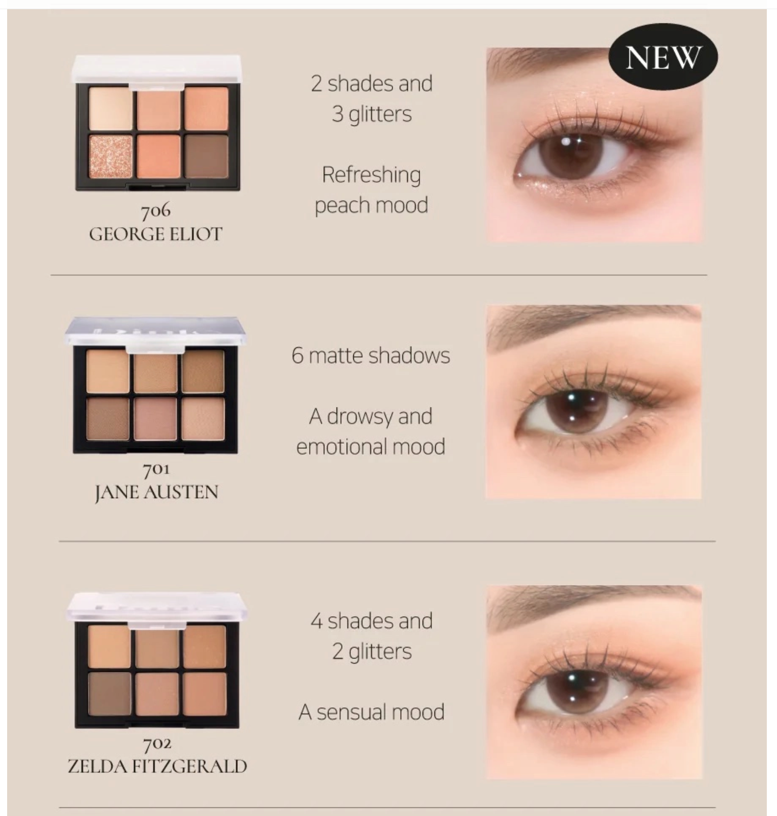 Dinto Blur-finish Eyeshadow Palettes 眼影盤