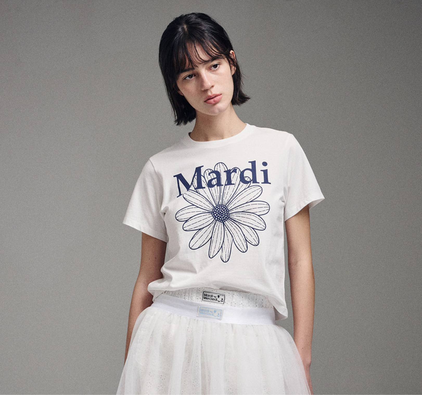 Mardi Mercredi FlowerMardi Slim Tshirt