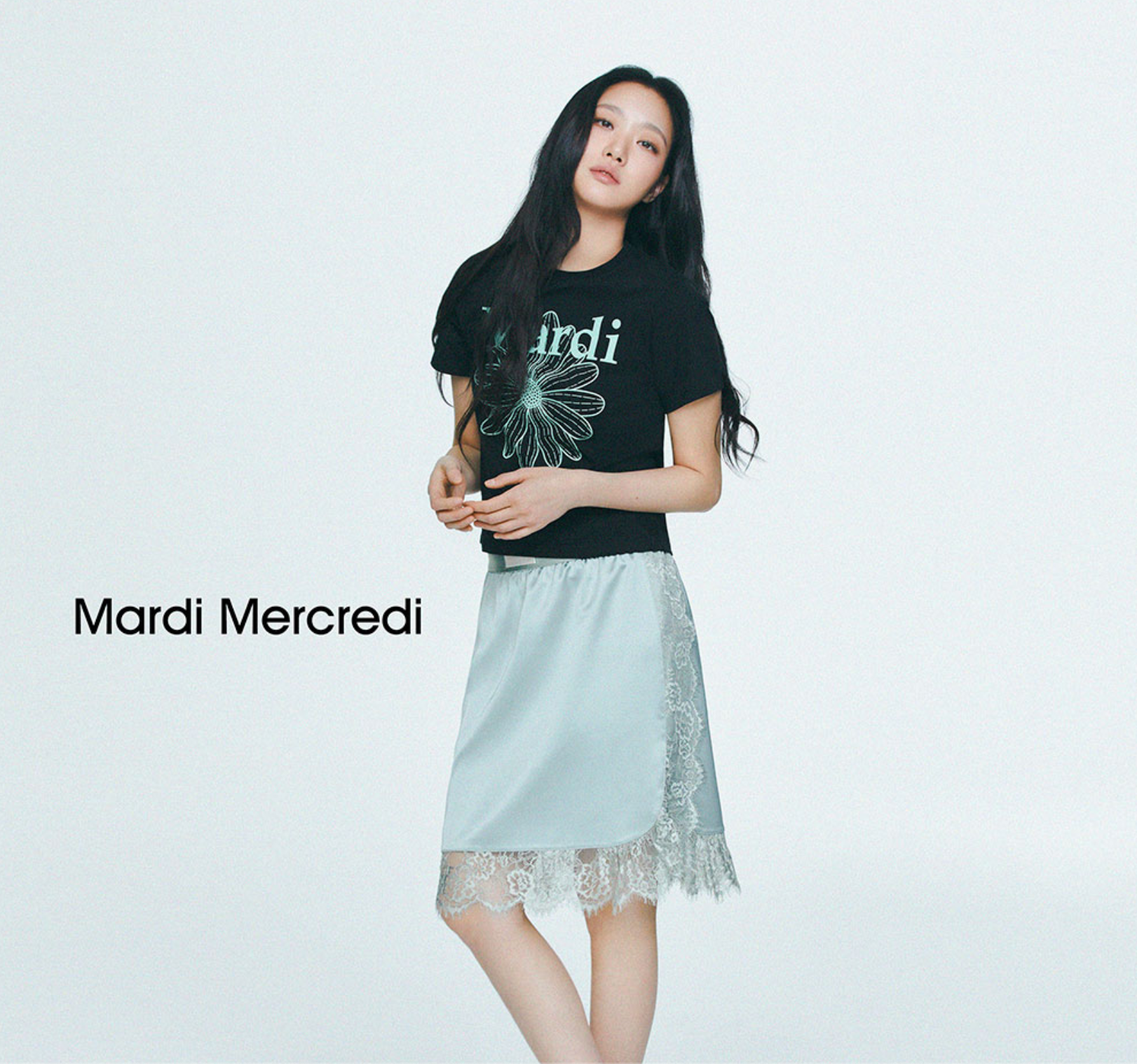 Mardi Mercredi FlowerMardi Slim Tshirt