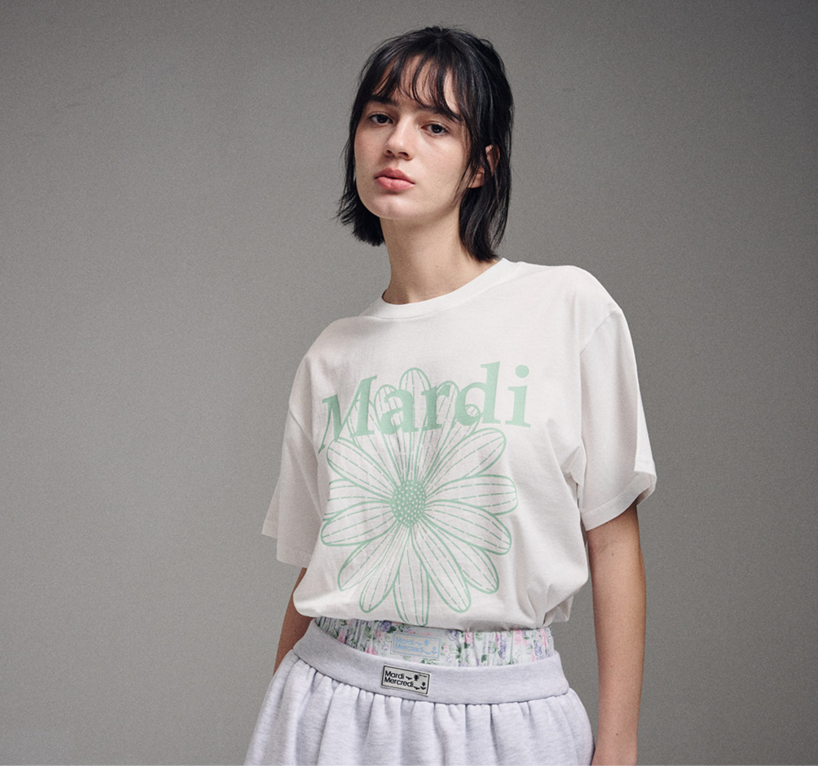 Mardi Mercredi FlowerMardi Tshirt