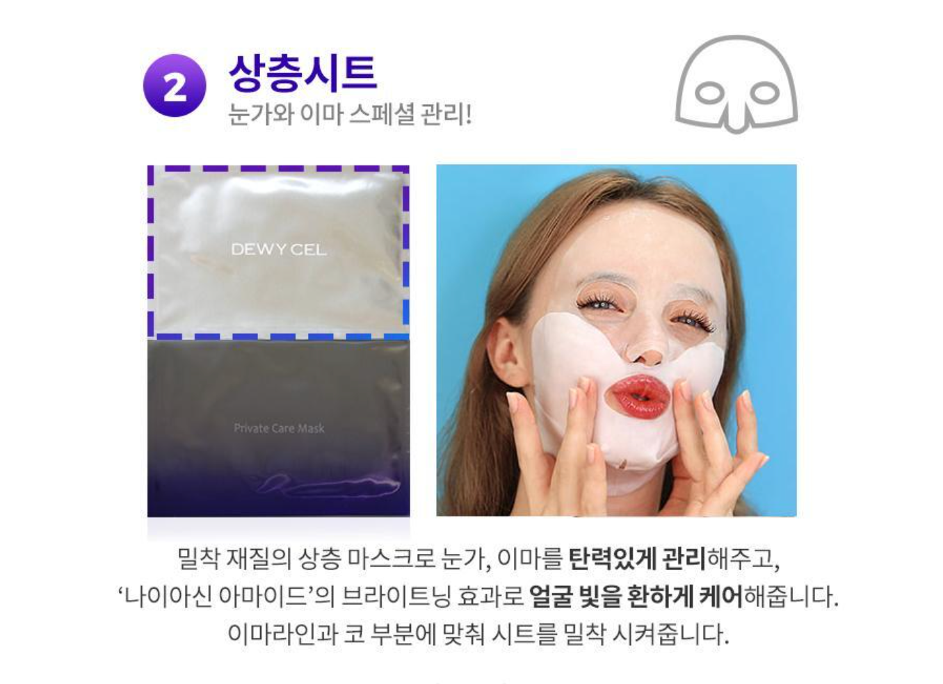 DEWYCEL Private Care Mask 雪絨花美白、提拉、去角質多功能面膜