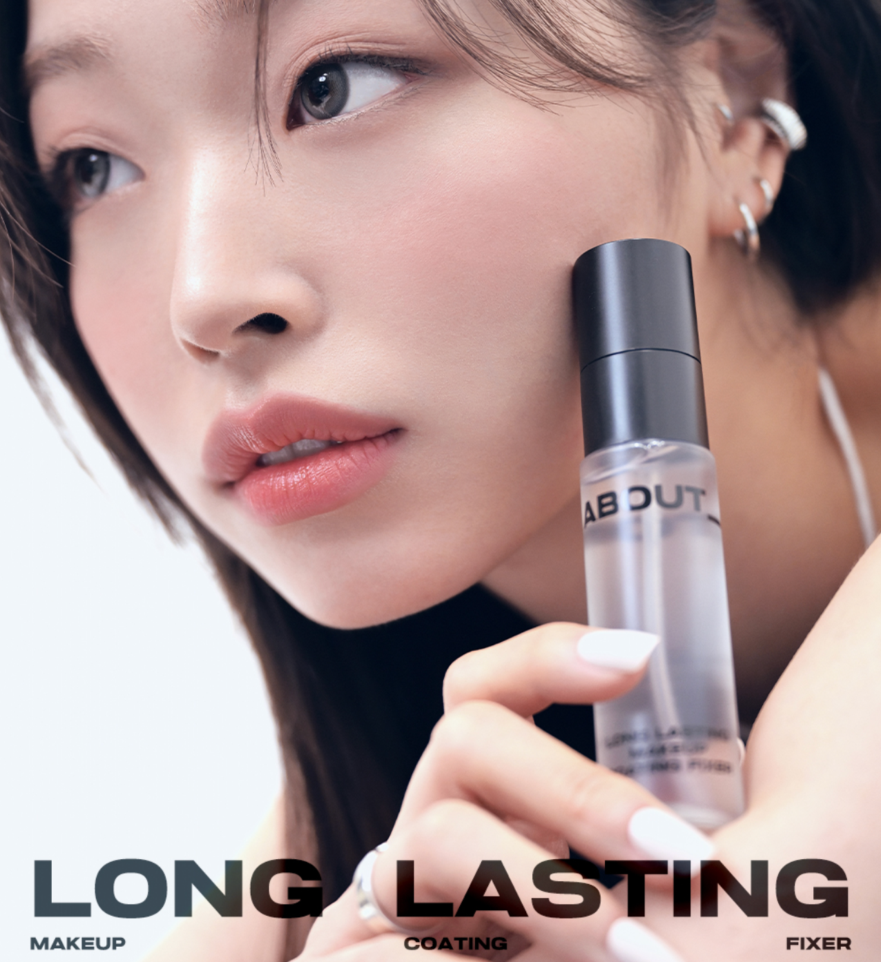 About Tone Long Lasting Makeup Coating Fixer 24小時持久不脫防汗定妝保濕噴霧