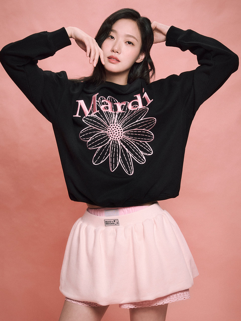 Mardi Mercredi Flowermardi Sweatshirt Needlework