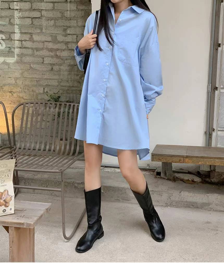 Oversize Shirt Mini Dress