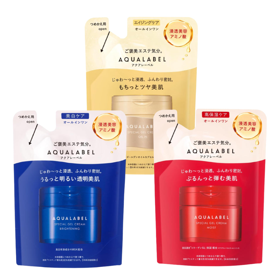 日本 Shiseido Aqualabel 資生堂水之印全效5合1面霜90克