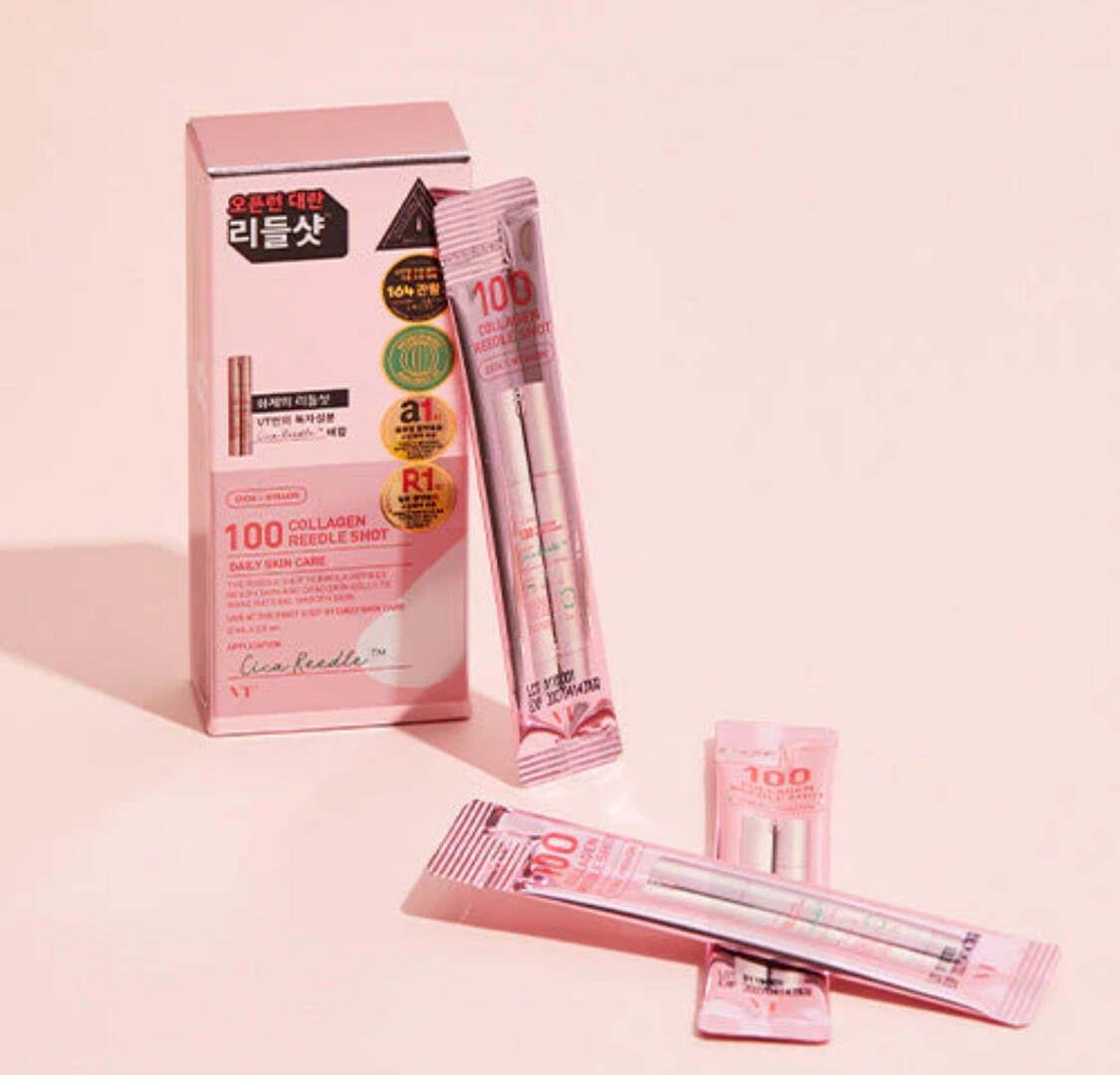 韓國 VT 膠原蛋白塗抹式微針精華 Reedle Shot 100 (2ml*10條)