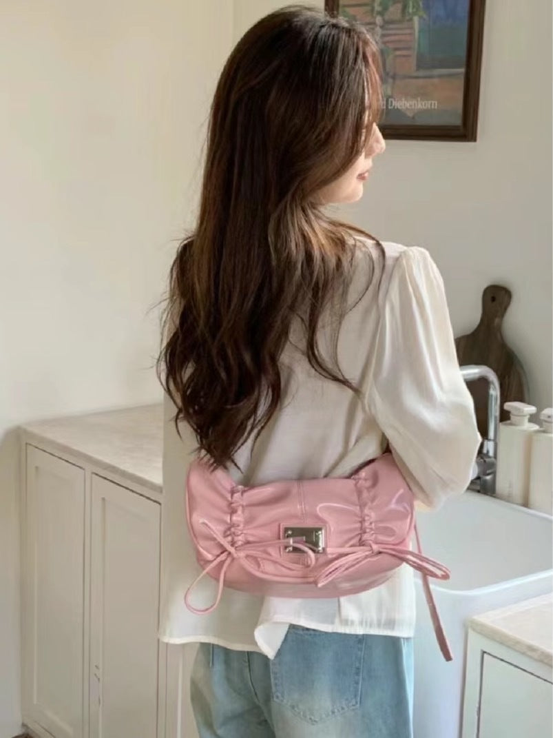 Matin Kim Half Shirring Ribbon Round Bag｜熱銷熱賣人氣款