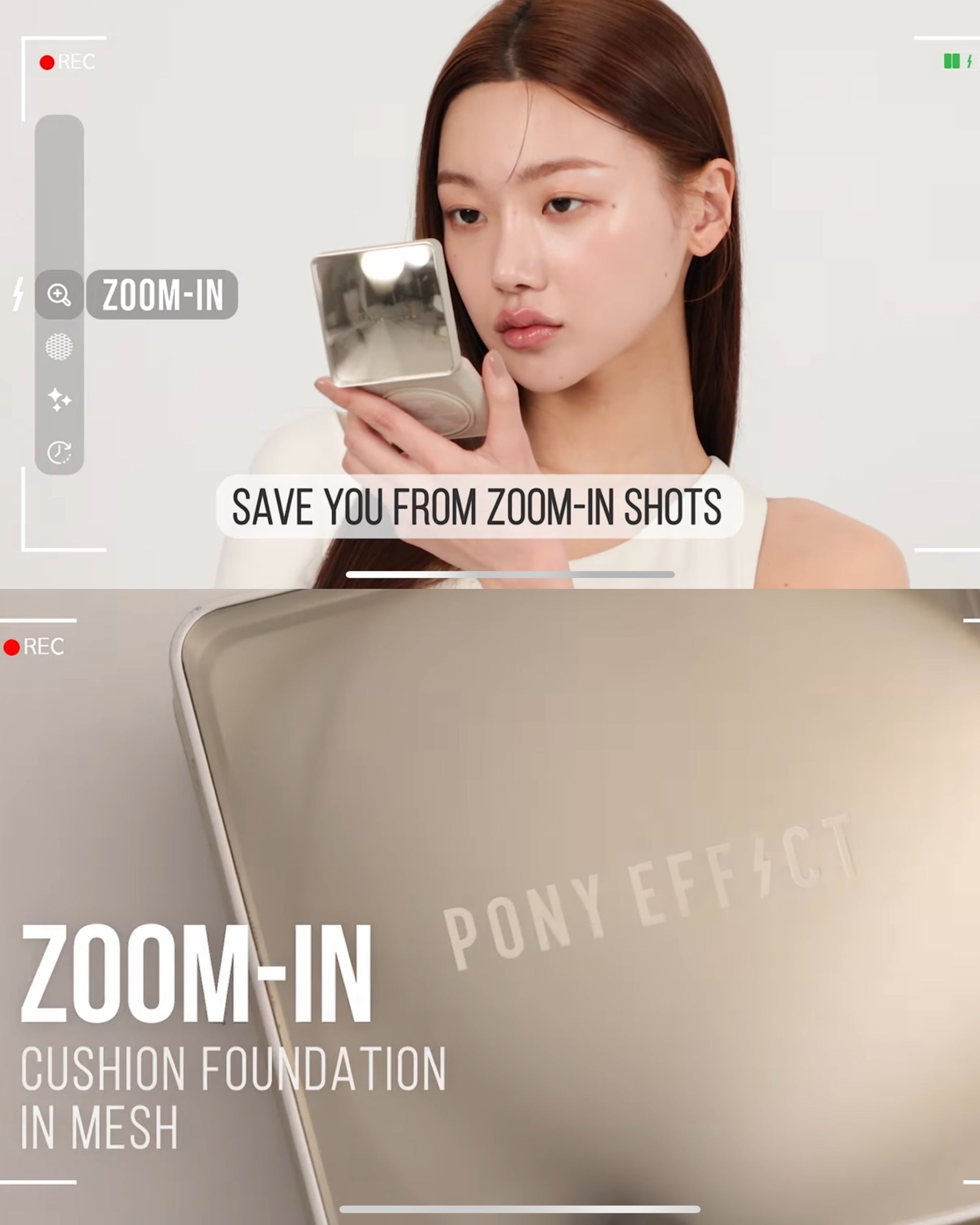 PONY EFFECT zoom in 柔光裸肌氣墊粉底 SPF50 PA++++