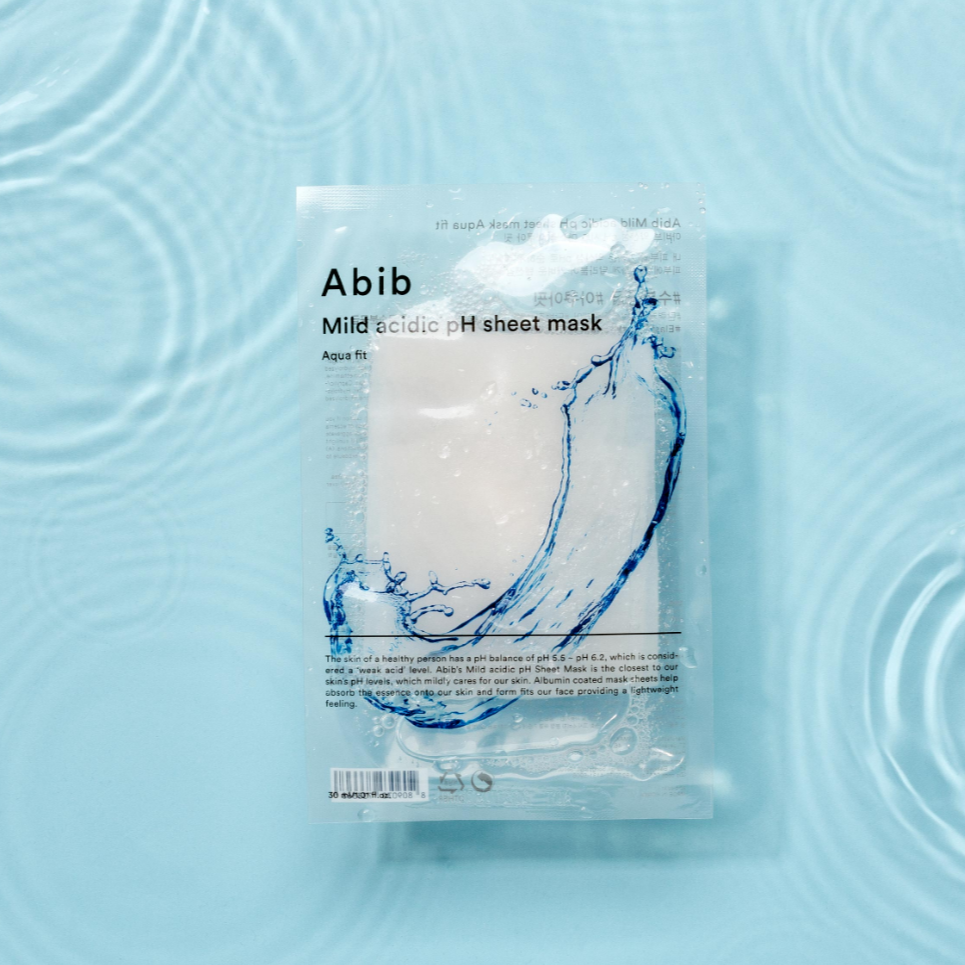 Abib Mild Acidic PH Sheet Mask Aqua Fit 弱酸性水解膠原補水保濕面膜